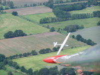 Segelflugzeuge im Termikflug